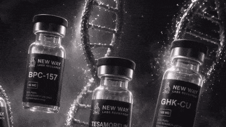 New Way Labs research peptide vials